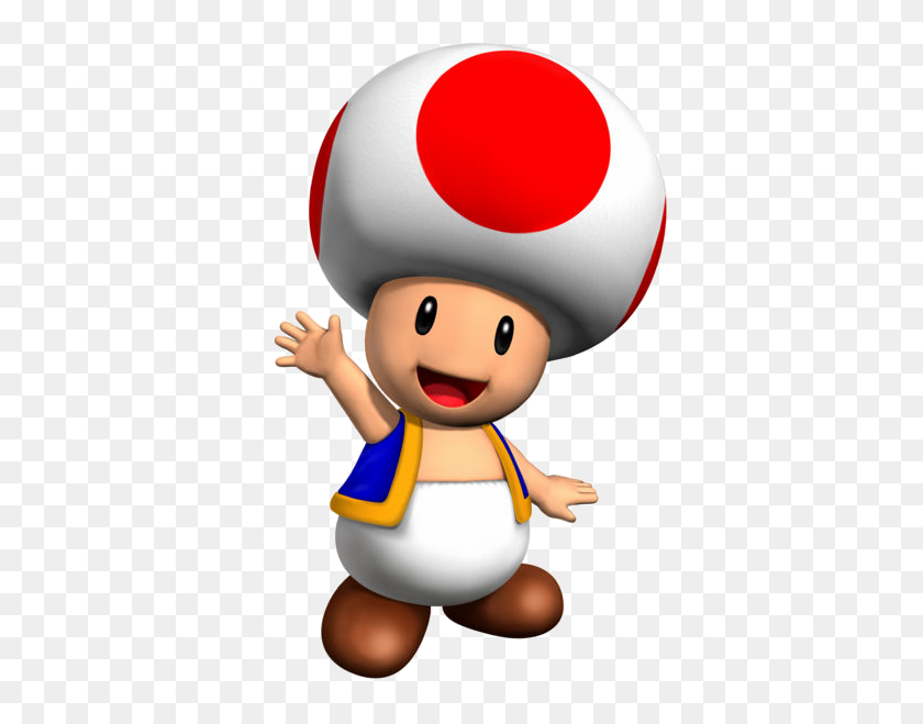 572x599 Toad - Super Mario Bros PNG