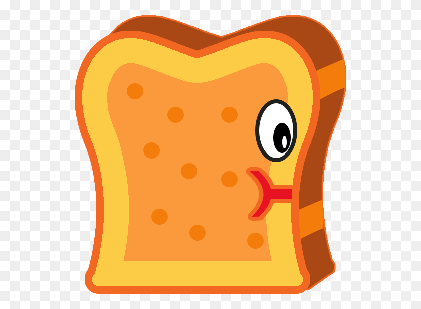 542x556 Toast - Toast PNG