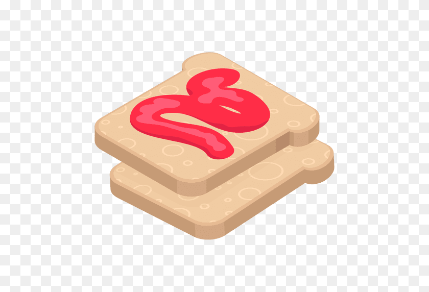 512x512 Toast With Jam - Toast PNG