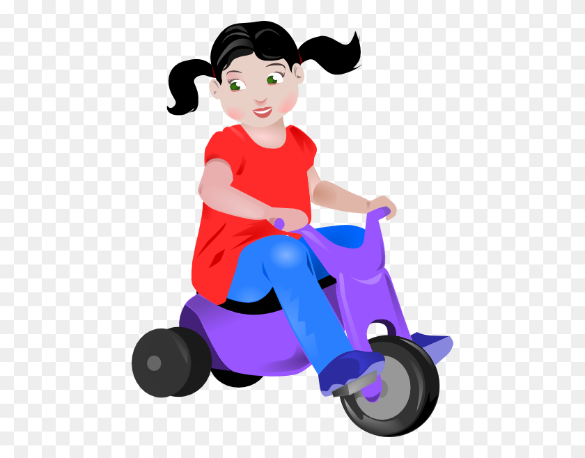 462x598 Toddler On Trike Png Clip Arts For Web - Toddler PNG