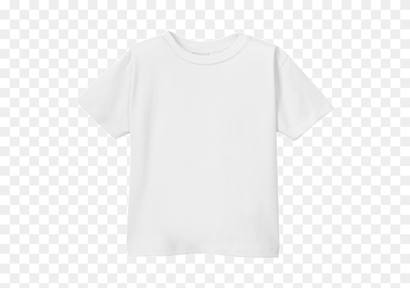 530x530 Camiseta De Manga Corta Para Niños Pequeños - Camisa Blanca Png