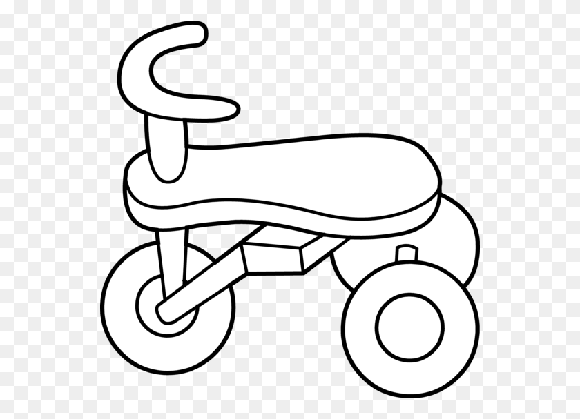 550x548 Toddler Tricycle Line Art - Tricycle Clipart