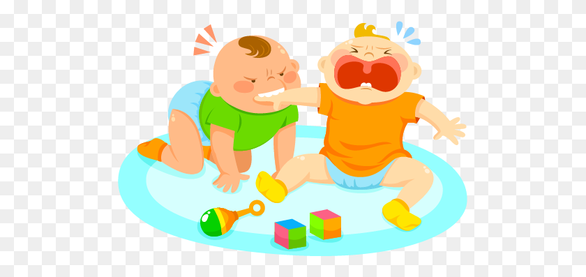 501x337 Toddlers Biting Andy Bear Early Learning Center - Kids Sharing Toys Clipart