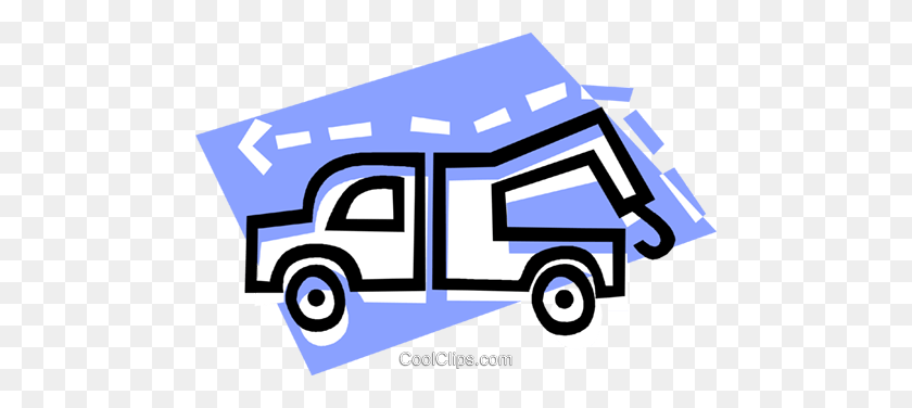 480x316 Toe Truck Royalty Free Vector Clip Art Illustration - Toe Clipart