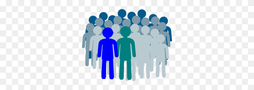 298x237 Together Cliparts - Crowd Clipart