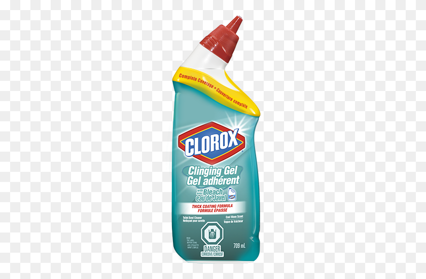 189x492 Toilet Bowl Cleaner Clinging Gel With Bleach - Clorox Bleach PNG