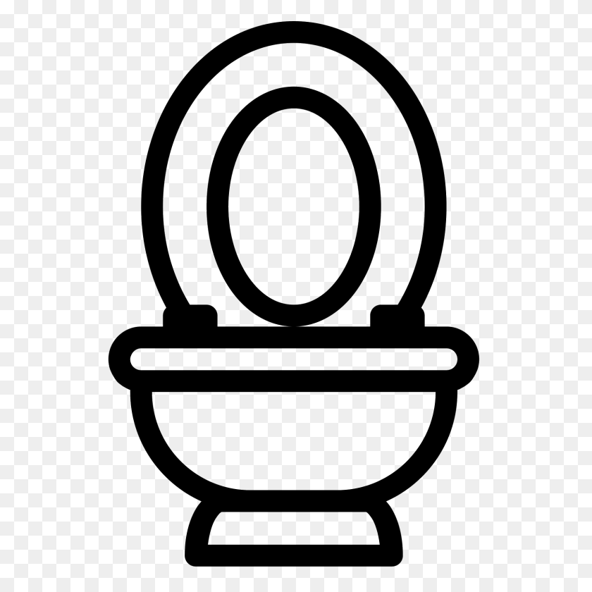 1600x1600 Toilet Bowl Icon - Toilet PNG