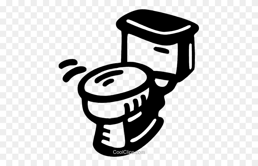 457x480 Toilet Bowl Royalty Free Vector Clip Art Illustration - Toilet Bowl Clipart