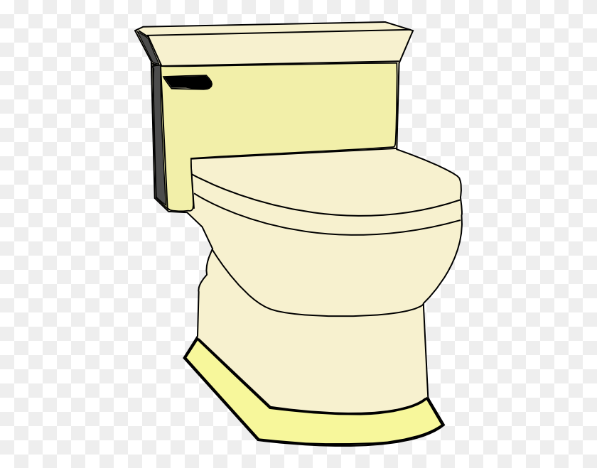462x599 Toilet Clipart - Clean Bathroom Clipart