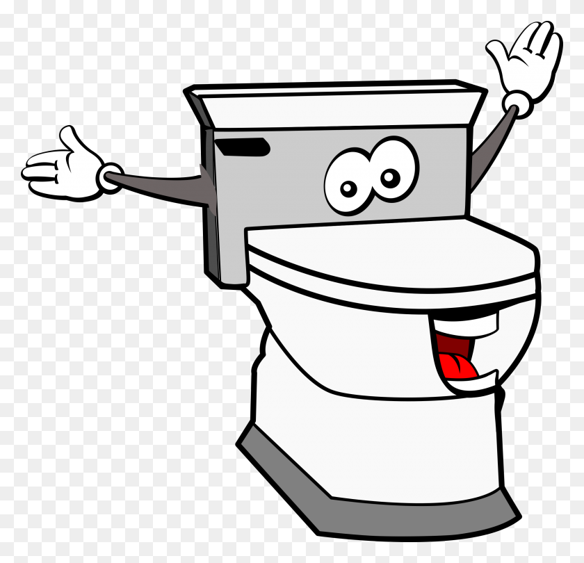 2400x2310 Toilet Clipart Toilet Clip Art Images - Sink Clipart Black And White