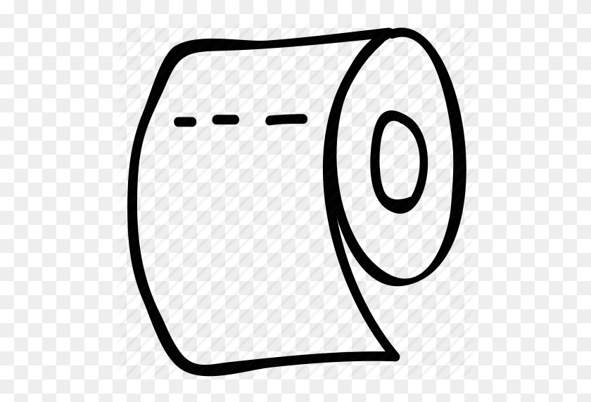 512x512 Toilet Paper Roll Drawing - Toilet Paper Roll Clip Art
