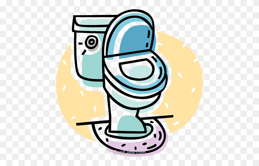 476x480 Toilet Royalty Free Vector Clip Art Illustration - Toilet Clip Art Free