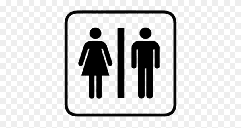 400x385 Toilet Sign Transparent Png - Urinal Clipart