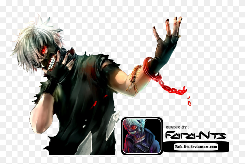 885x572 Tokyo Ghoul Ken Kaneki Render - Kaneki Png