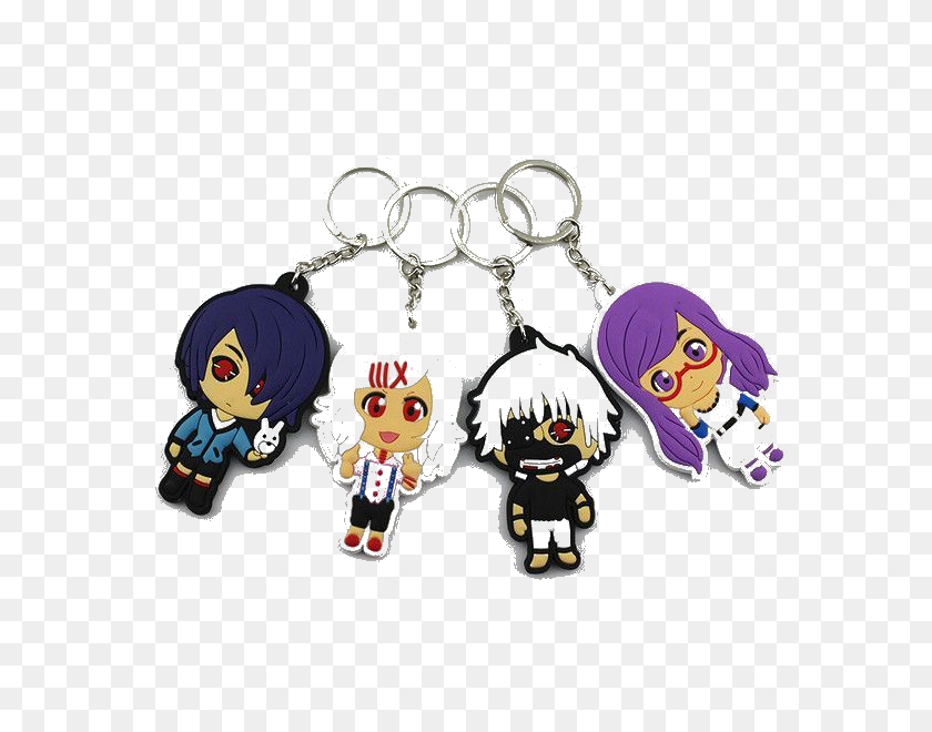 600x600 Tokyo Ghoul Key Chains Kawaii Cute Pieces - Tokyo Ghoul PNG