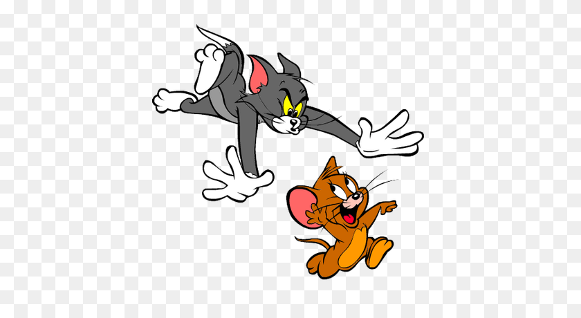 400x400 Tom And Jerry Chase Transparent Png - Tom And Jerry Clipart