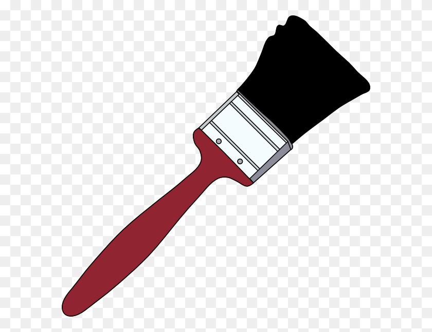 600x587 Tom Red Paintbrush Clipart Is - Tom Clipart