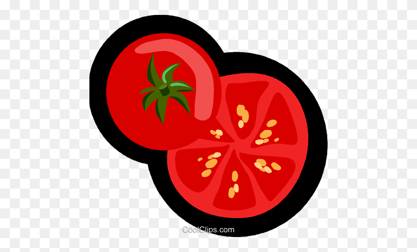 480x448 Tomato, Fruit, Vegetable Royalty Free Vector Clip Art Illustration - Vegetables Clipart