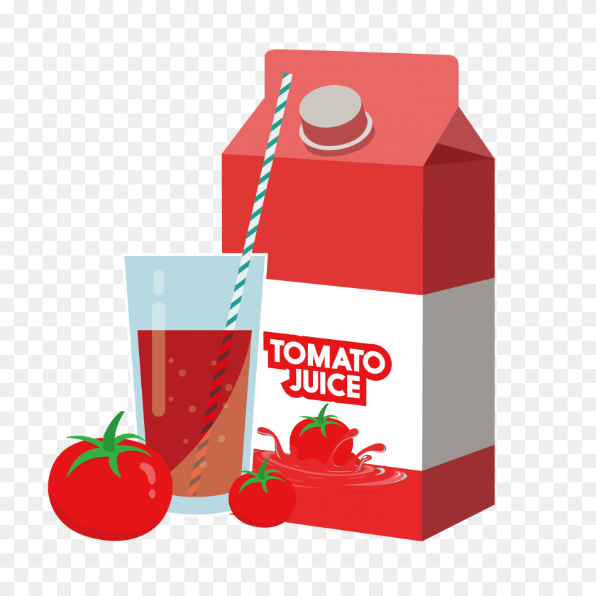 1875x1875 Tomato Juice Clip Art - Juice Box Clipart