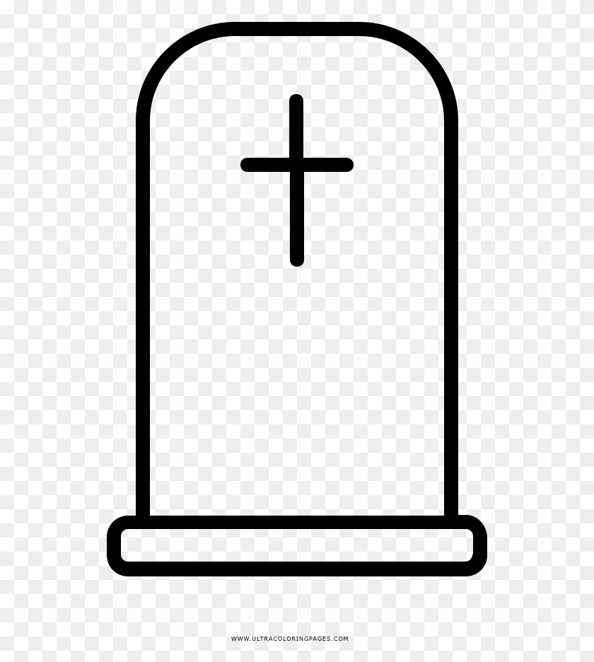 539x876 Tombstone Coloring - Tombstone PNG