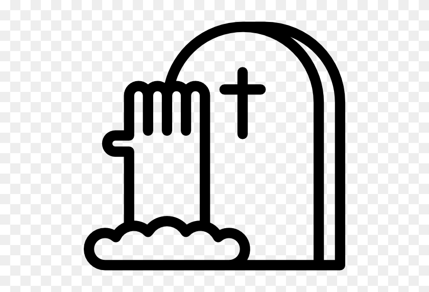 512x512 Значок Надгробной Плиты - Черно-Белый Клипарт Надгробная Плита