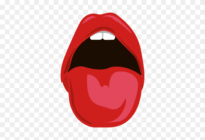 512x512 Tongue Came Out Expression - Snake Tongue PNG