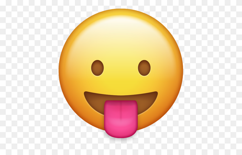 433x480 Tongue Out Emoji - Tongue Emoji PNG