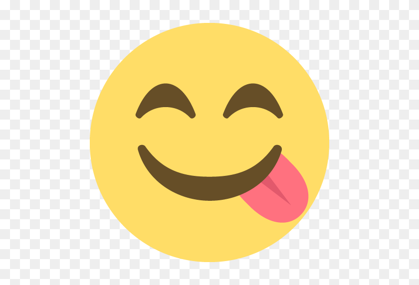 512x512 Tongue Smile Emoji Smiley - Tongue Emoji PNG