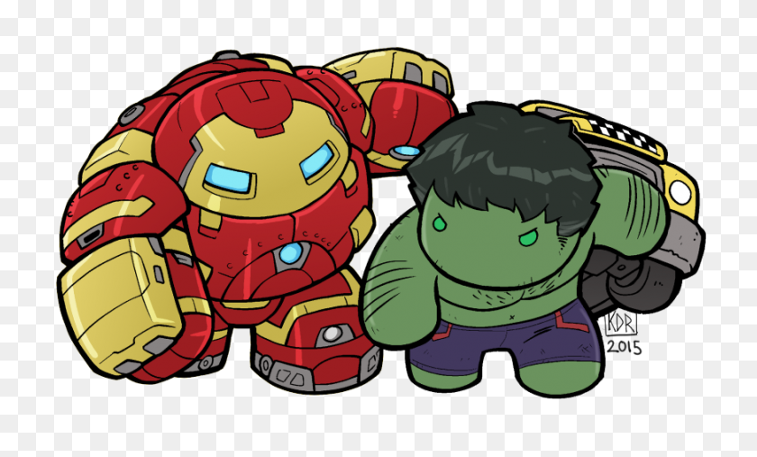 871x500 Too Cute To Fight As Lil Hulkbuster Takes On Hulk - Incredible Hulk Clipart
