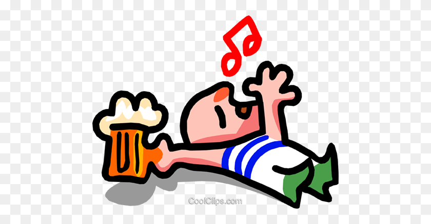 480x378 Too Much Beer Cartoon Royalty Free Vector Clip Art Illustration - Too Much Clipart