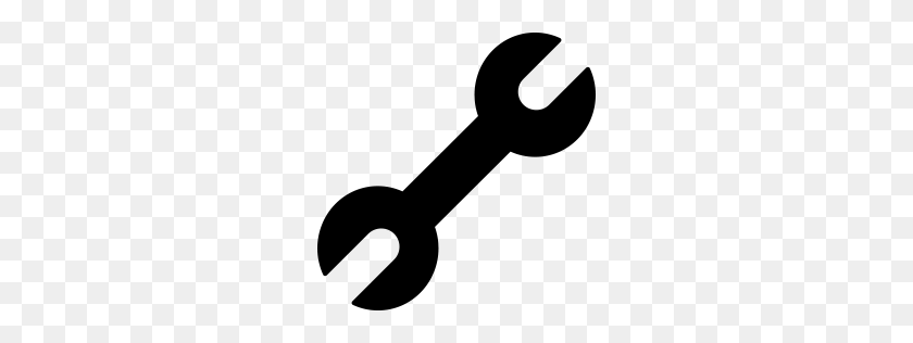 256x256 Tool Icon Glyph - Wrench Icon PNG