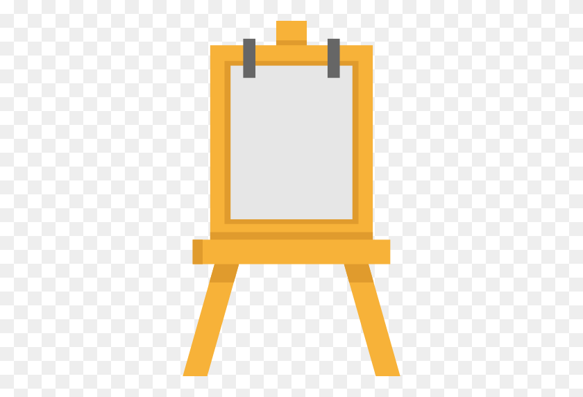 512x512 Tools, Tool, Paint, Art, Painting, Artistic, Easel, Canvas - Easel Clipart