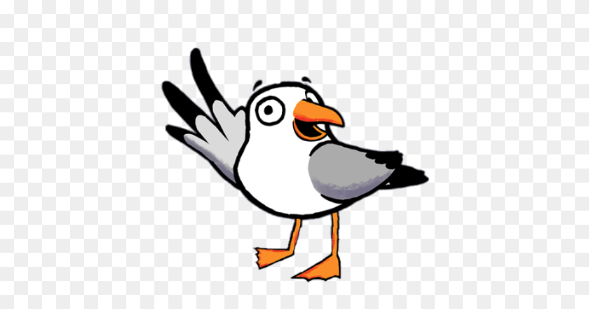 469x380 Toot Character Gus The Seagull Transparent Png - Seagull PNG