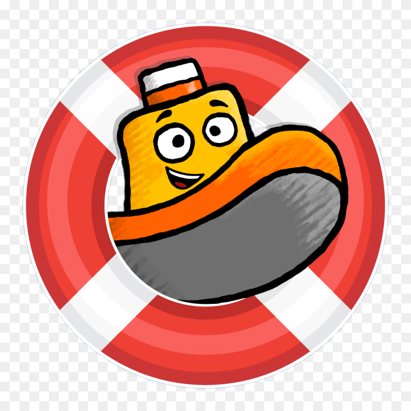 1024x1024 Toot The Tiny Tugboat In Life Buoy Transparent Png - Buoy PNG