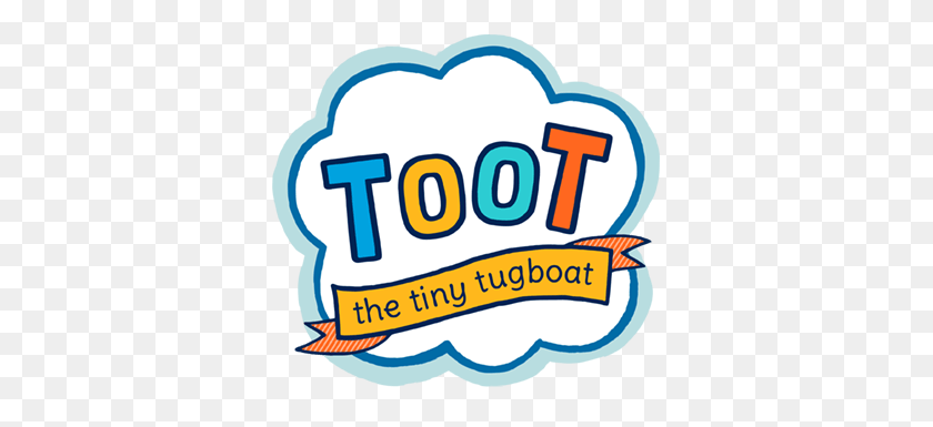 351x325 Toot The Tiny Tugboat Logo Transparent Png - Tugboat Clipart