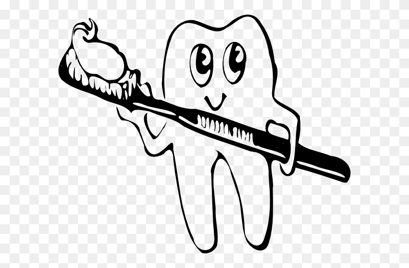 600x490 Tooth And Brush Clip Art - Tooth Images Clip Art