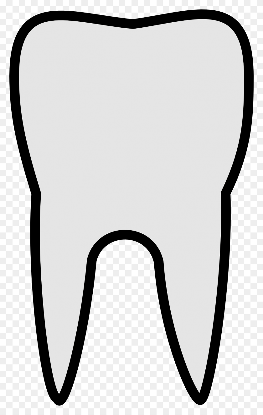 1331x2153 Зуб Черный Клипарт - Клипарт Стоматолог Черно-Белое