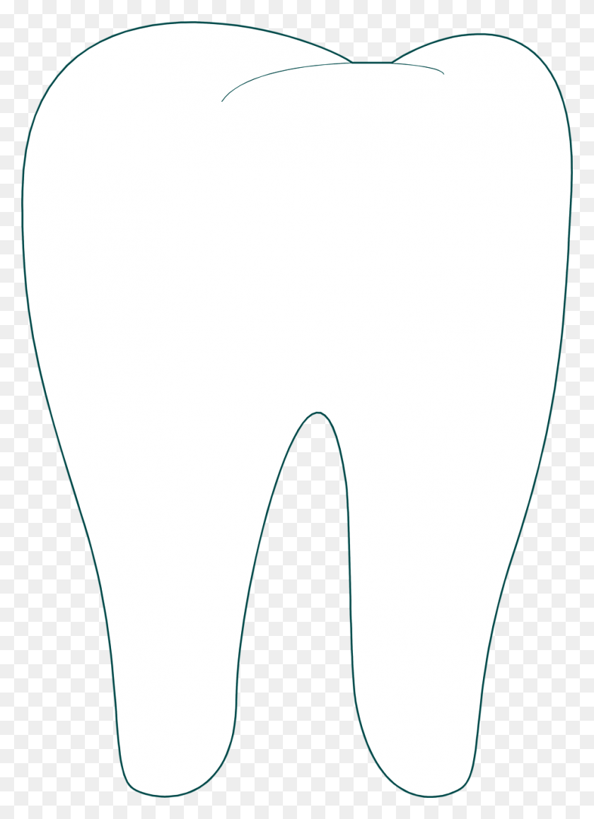 958x1350 Tooth Clip Art Black And White - Tooth Clipart