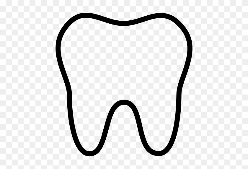 512x512 Tooth Icon Clipart - Tooth Outline Clipart