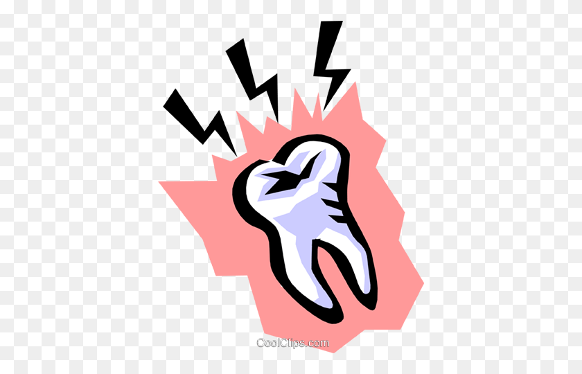 384x480 Tooth Royalty Free Vector Clip Art Illustration - Orthodontist Clipart
