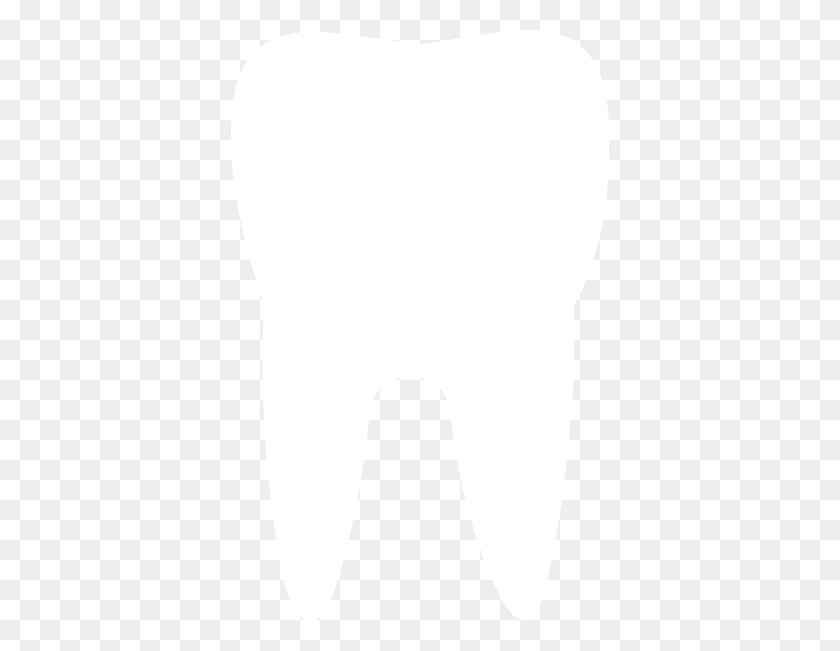 378x591 Зуб Белый Контур Клипарт Картинки - Зубы Кисти Клипарт Черный И Белый