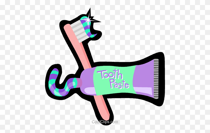 480x473 Toothbrush And Toothpaste Royalty Free Vector Clip Art - Toothpaste And Toothbrush Clipart