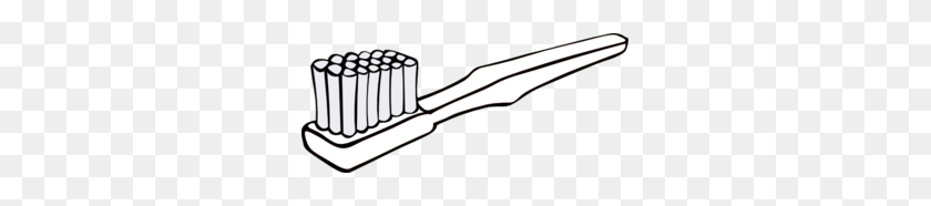 295x126 Toothbrush Clip Art - Toothbrush Clipart Black And White