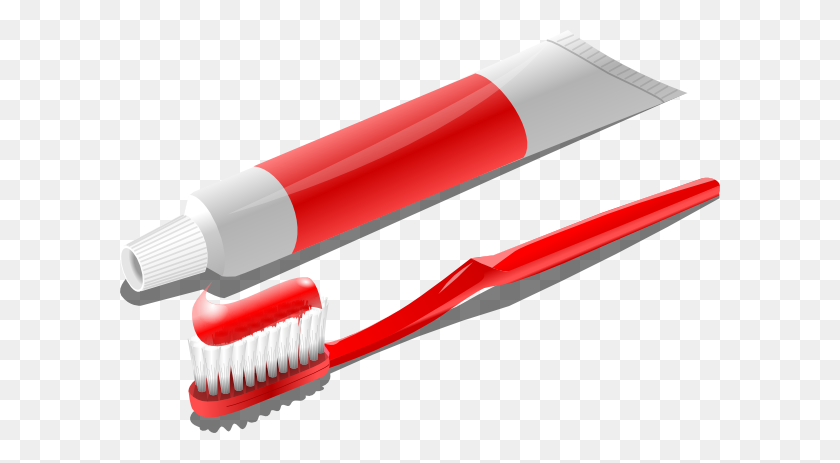 600x403 Toothbrush With Toothpaste Clip Art - Toothbrush Clipart