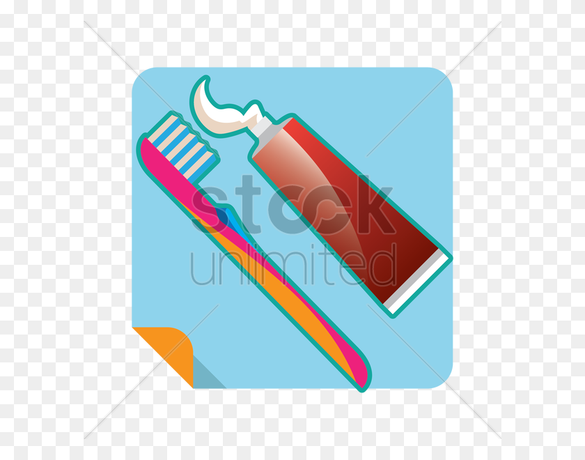 600x600 Toothpaste On Toothbrush Vector Image - Toothpaste PNG