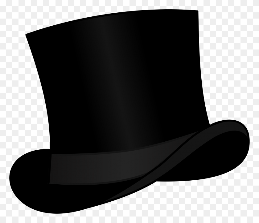 2377x2015 Top Hat Black Icons Png - Tophat PNG