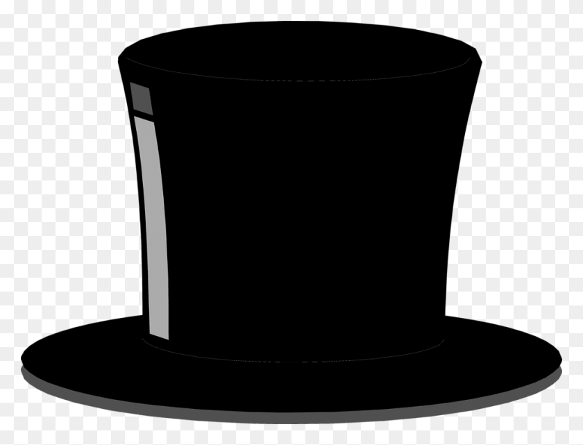958x714 Top Hat Clip Art - Wedding Clipart Free Black And White