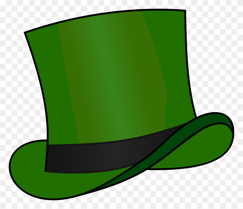 2377x2015 Top Hat Green Icons Png - Tophat PNG