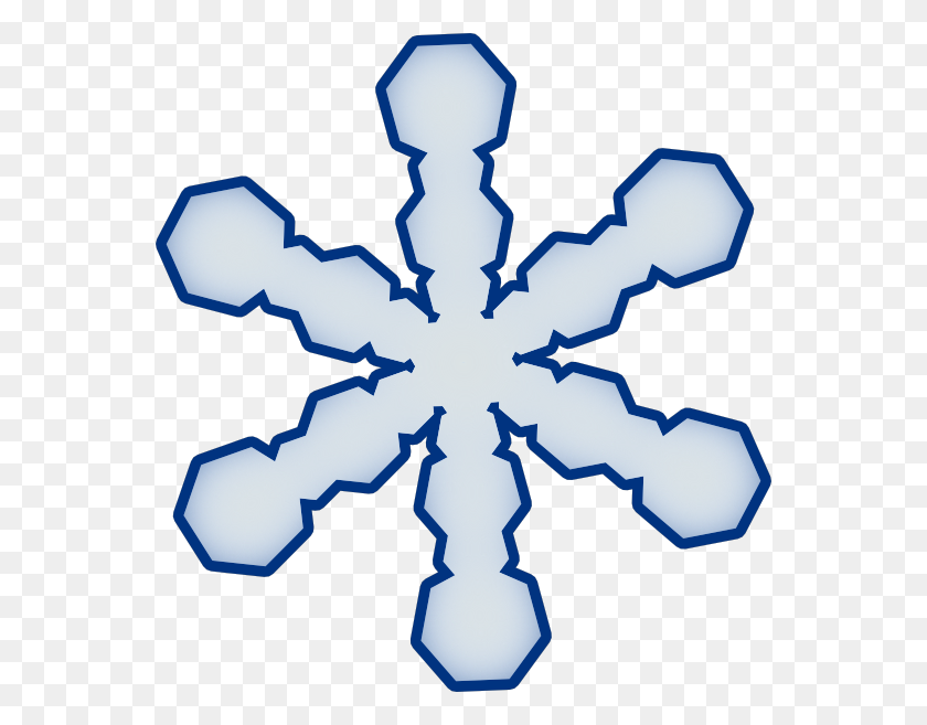 558x597 Top Snowflake Clip Art Free Clipart Image Intended For Simple - Recommendations Clipart