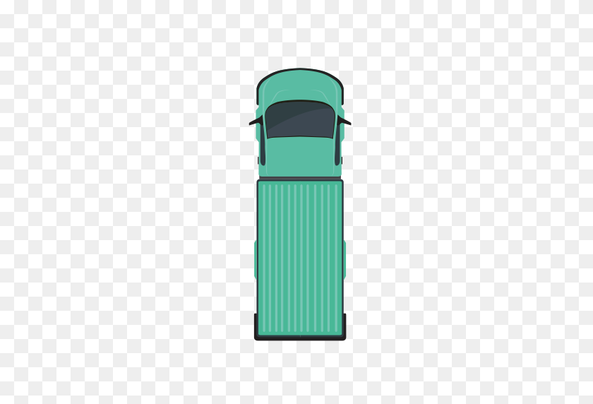 512x512 Top View Of The Green Van, Green, Home Icon With Png And Vector - Top View PNG